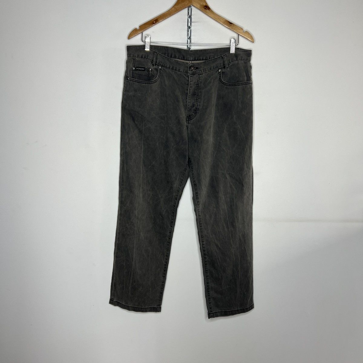 Yves Saint Laurent Yves Saint Laurent pour homme Embroidered Logo Corduroy 90s Size US 36 / EU 52 - 5 Thumbnail