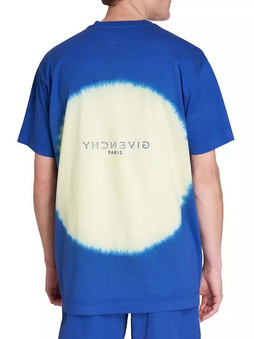 Givenchy Blue and Yellow Reverse Logo Oversized T-Shirt Size US XXS / EU 40 - 4 Thumbnail