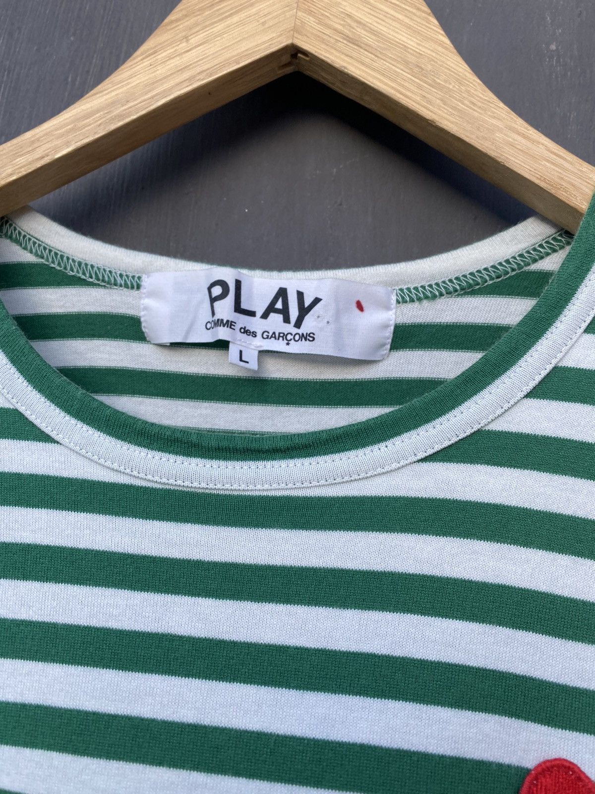 Comme des Garcons × Comme des Garcons PLAY Comme Des Garcons X Play Striped Longsleeve Size M Size US M / EU 48-50 / 2 - 3 Thumbnail
