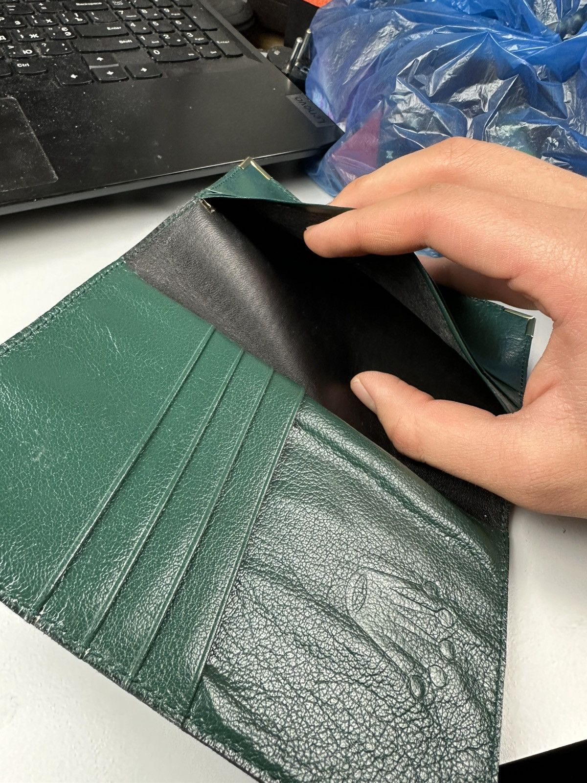 Rolex Rolex Green Leather Document Holder Size ONE SIZE - 9 Thumbnail