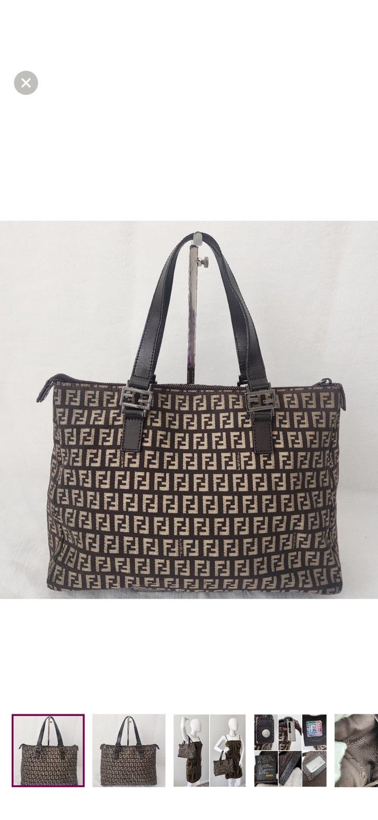 Fendi Zucchino Tote Bag