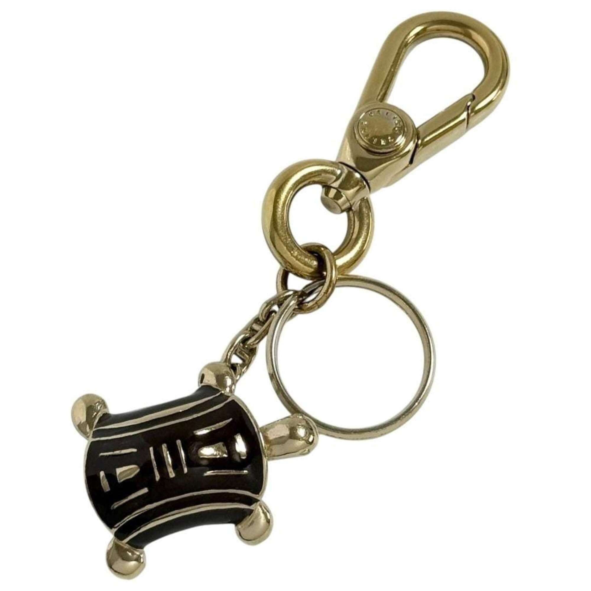 Celine Celine unisex keychain/keyring, turtle design, brown, macadam Size ONE SIZE - 1 Thumbnail