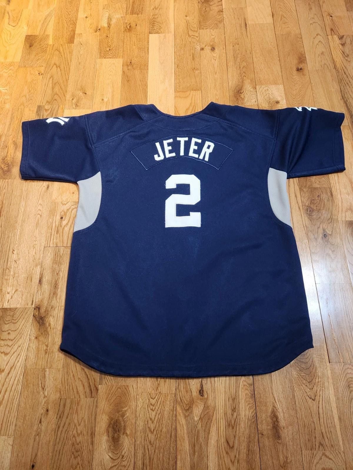 Nike Vintage Nike Team Derek Jeter NY Yankees MLB Jersey Youth XL Size ONE SIZE - 8 Thumbnail