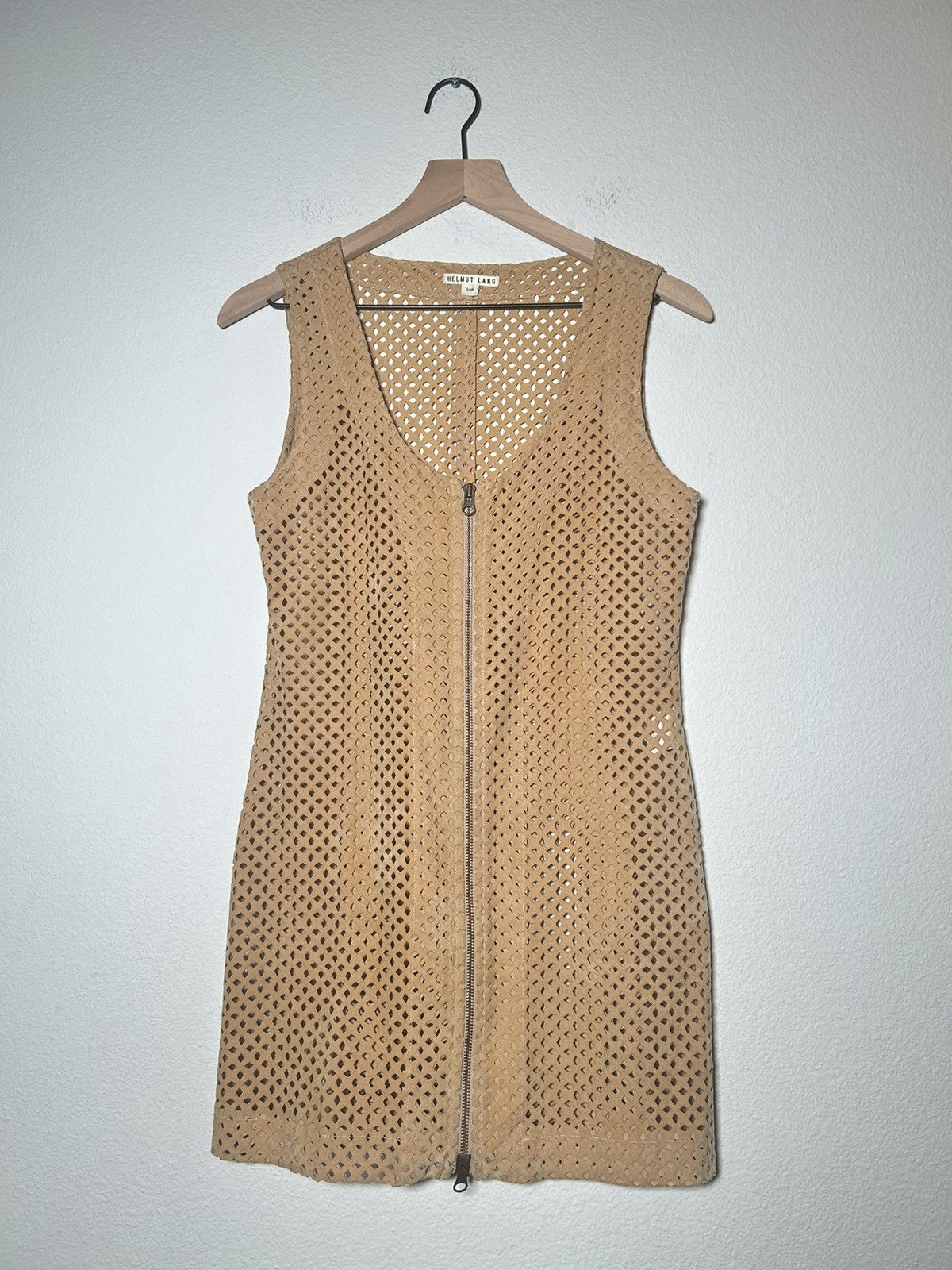 Helmut Lang AW91 Laser Cut Vest Dress Size M / US 6-8 / IT 42-44 - 1 Thumbnail