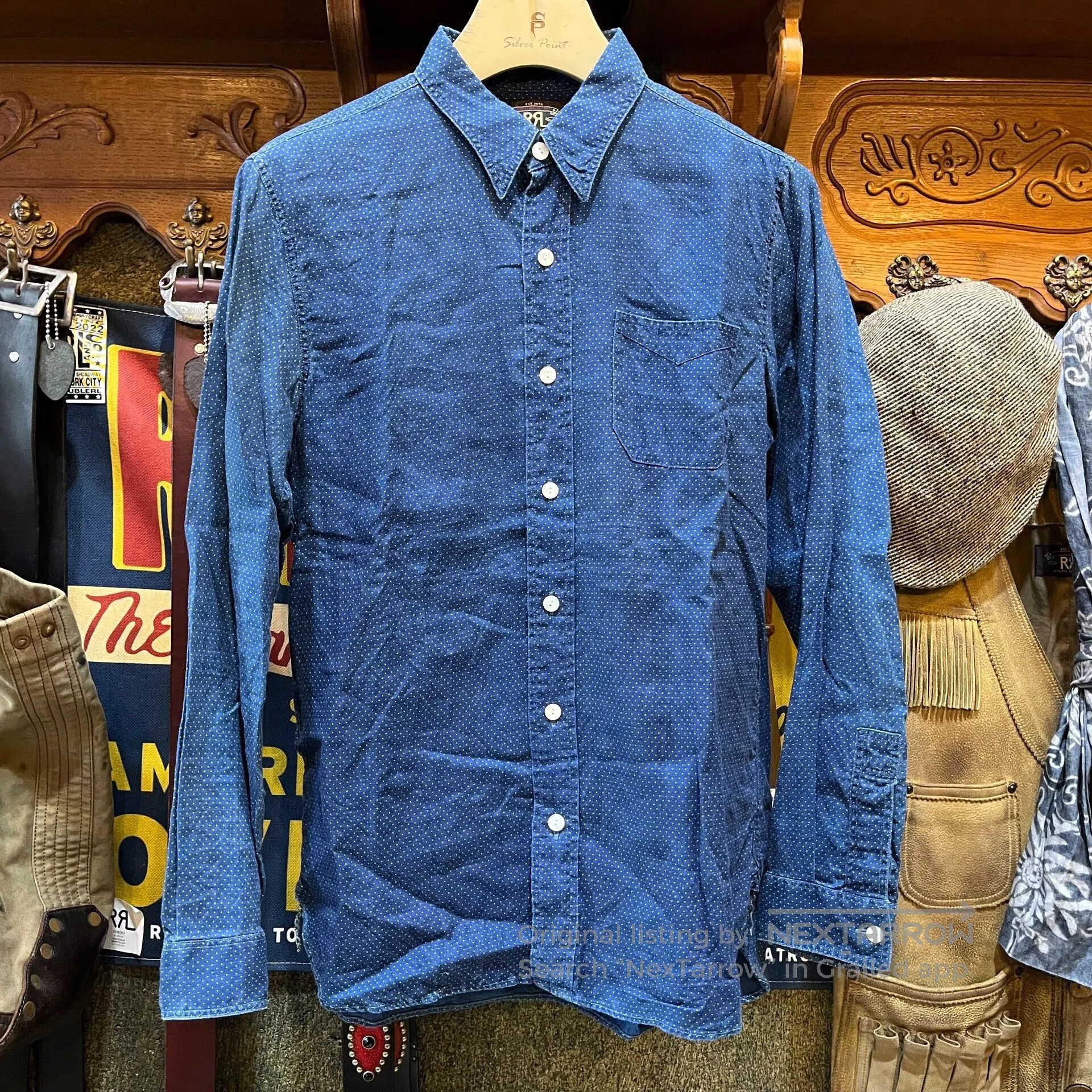 RRL Ralph Lauren RRL Double RL Polka Dot Shirt. Size US M / EU 48-50 / 2 - 1 Thumbnail