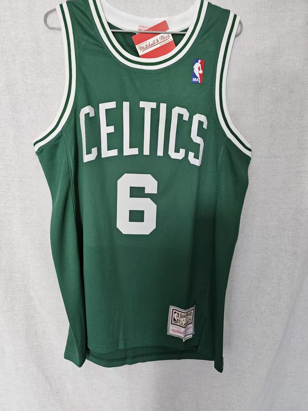 NBA Boston Celtics #6 Bill Russell Jersey Size US XL / EU 56 / 4 - 2 Thumbnail