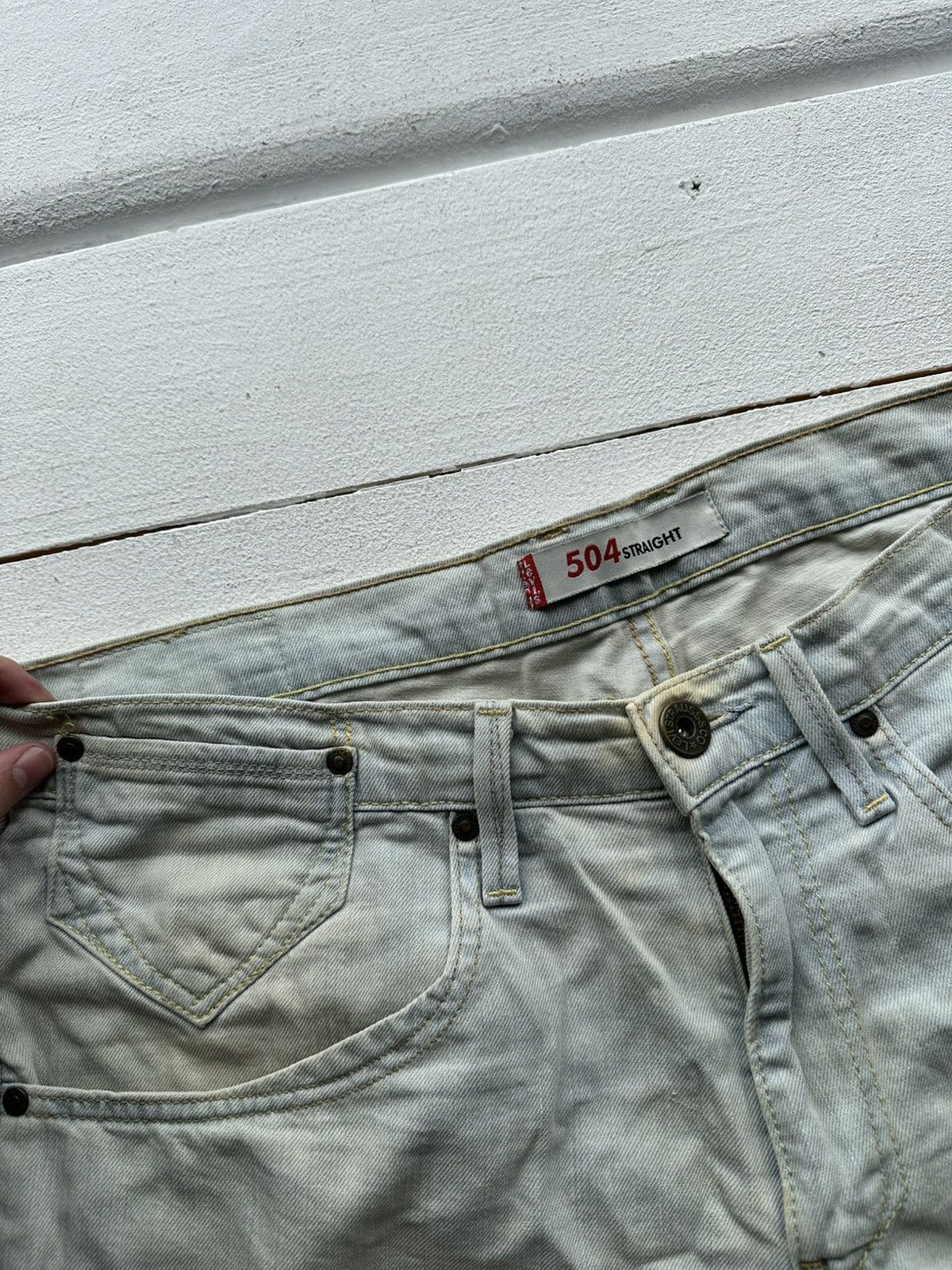 Levi's × Vintage 🚨Levis 504 Shorts Denim Rap Sk8 vintage distress Size US 34 / EU 50 - 5 Thumbnail