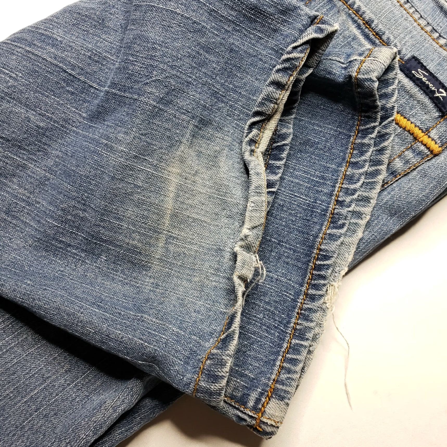Vintage Seven 7 Premium Jeans Womens Sz 32 Medium Wash Pants Jeans Size 24" / US 00 / IT 34 - 7 Thumbnail