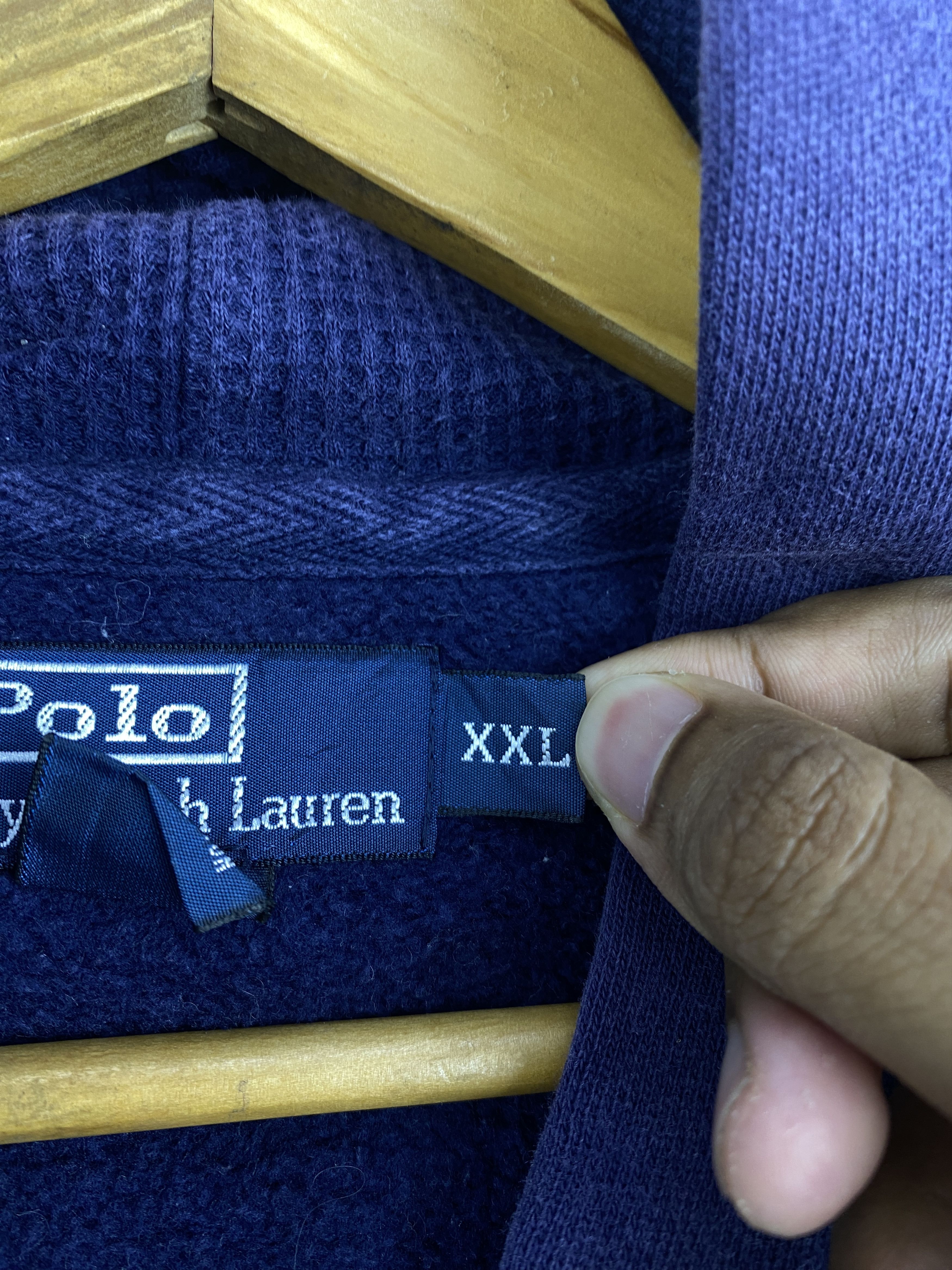 Polo Ralph Lauren Vintage Polo Ralph Lauren Zipper Up Faded Hoodie SH0451 Size US XXL / EU 58 / 5 - 11 Thumbnail