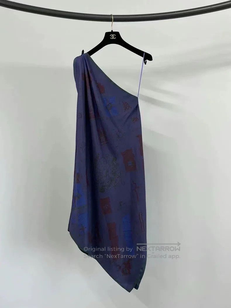 Hermes Hermes Off-the-shoulder silk dress Size XXS / US 00 / IT 34 - 1 Thumbnail