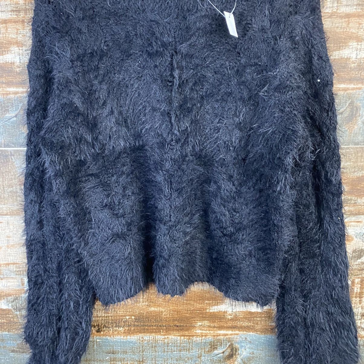 Homespun Knitwear DL Nice Claup Black shaggy fur Mohair Knitwear #C1110 Size M / US 6-8 / IT 42-44 - 6 Thumbnail