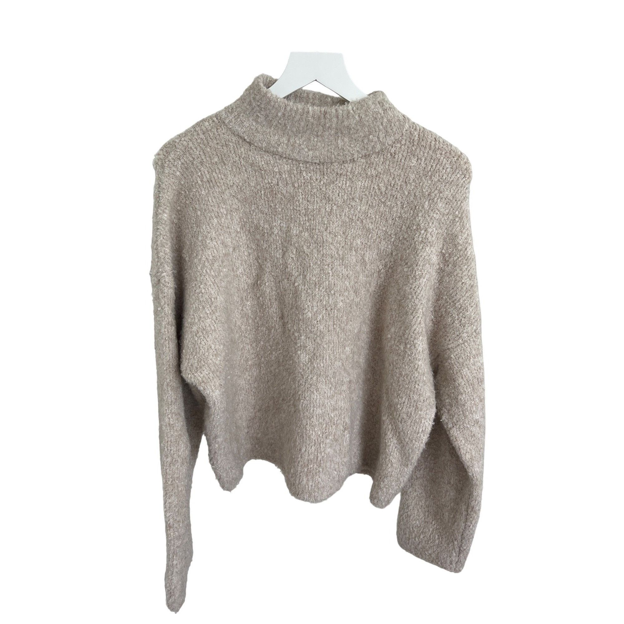 Other Universal Thread Cream Plush Mock Neck Sweater Size L / US 10 / IT 46 - 1 Thumbnail