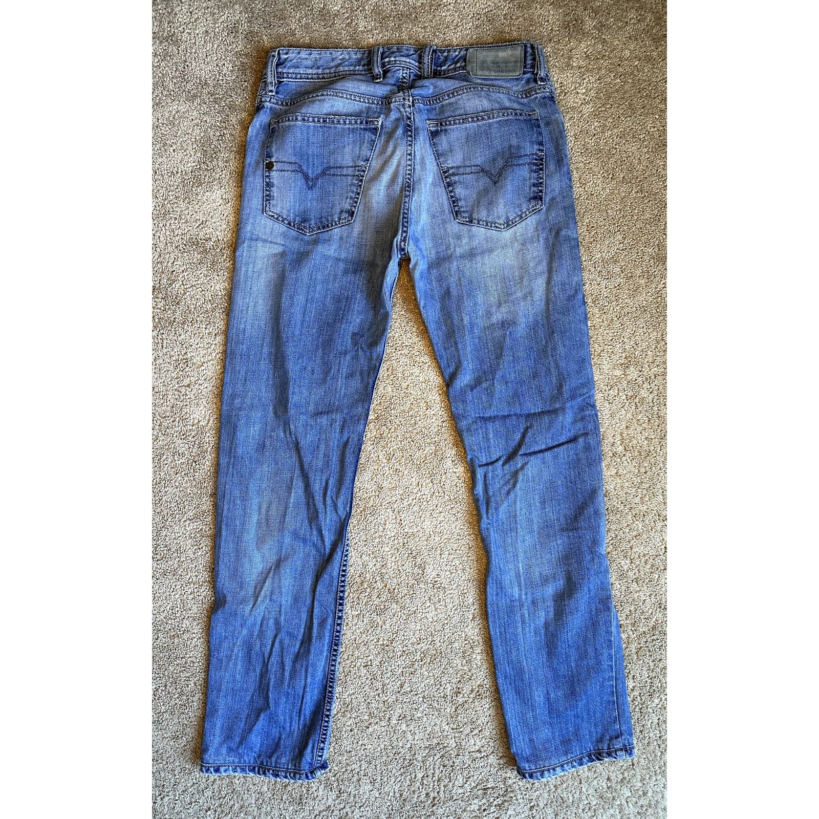 Diesel Diesel Waykee Regular Straight Leg Denim Jeans Blue W29 L32 Size US 29 - 5 Thumbnail
