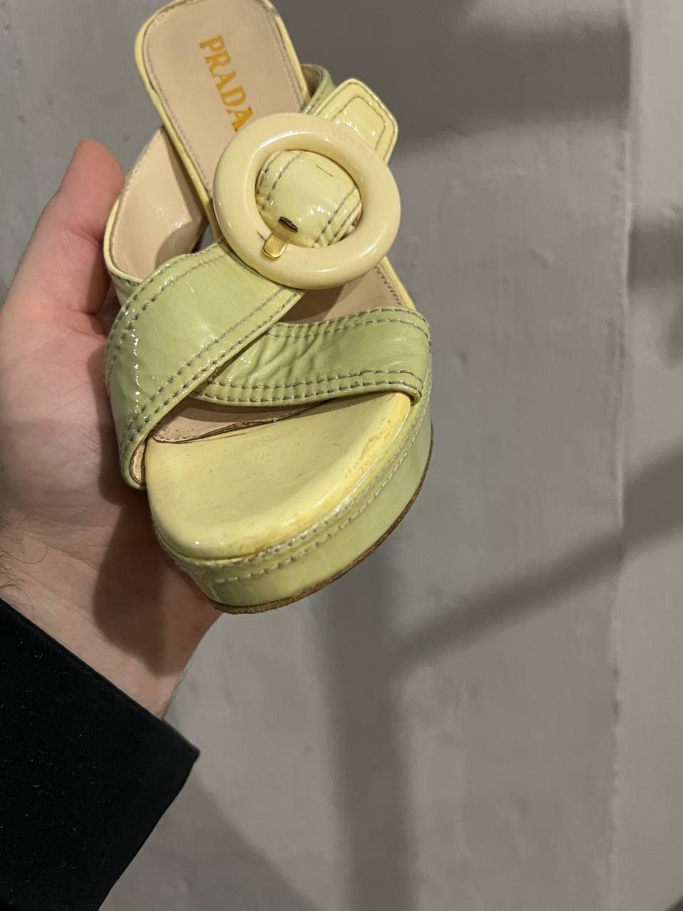 Prada PRADA SANDALS PATERN LEATHER WOMEN VINTAGE HEELS SIZE 35 Size US 5 / IT 35 - 15 Thumbnail