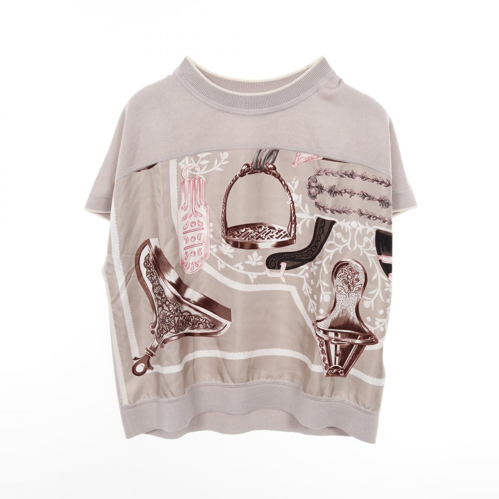 Hermes Hermes Hermes Starrups Twillene Silk Cashmere Knit Top Others Tops Size ONE SIZE - 1 Thumbnail