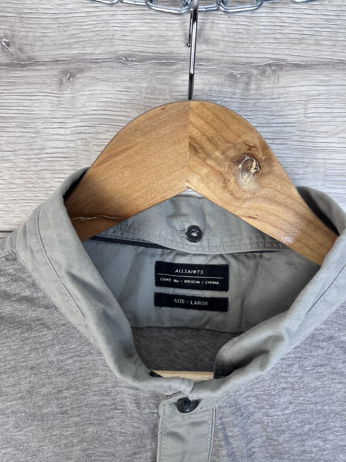 Allsaints Men's Button Down Shirt 1/3 size L Allsaints y2k Size US L / EU 52-54 / 3 - 6 Thumbnail