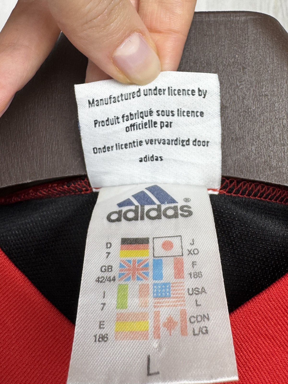 Adidas Adidas Coca-Cola UEFA EURO 2000 Soccer jersey football shirt Size US L / EU 52-54 / 3 - 9 Thumbnail