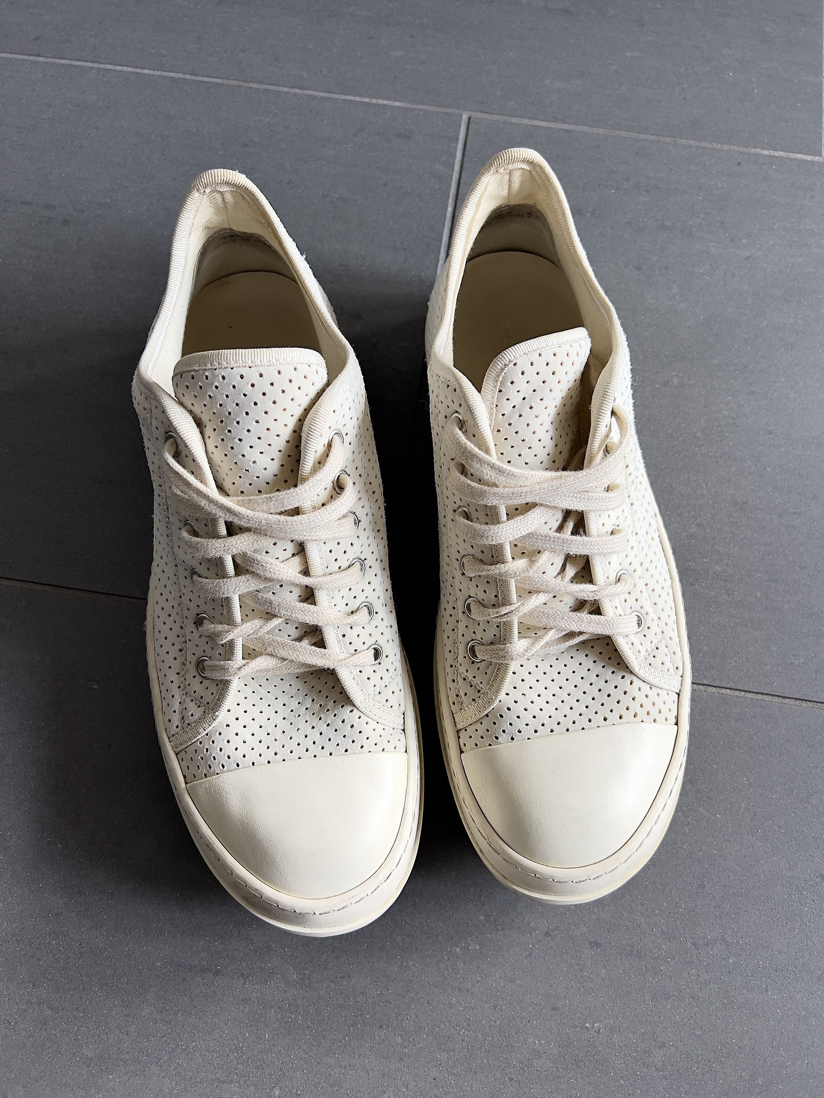 Rick Owens Rick Owens DRKSHDW Milk Low Top Ramones Size US 9 / EU 42 - 2 Thumbnail
