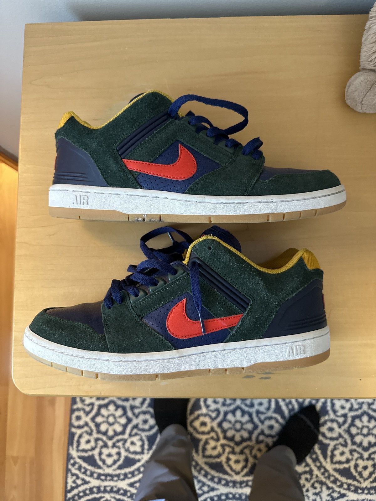 Nike sb air force ii low midnight green best sale