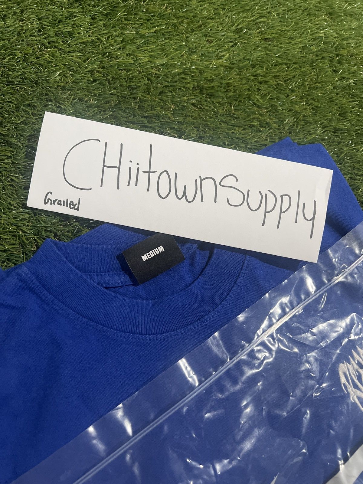 Revenge Revenge Basic Embroidered Logo Tee Blue Size Medium Size US M / EU 48-50 / 2 - 4 Thumbnail