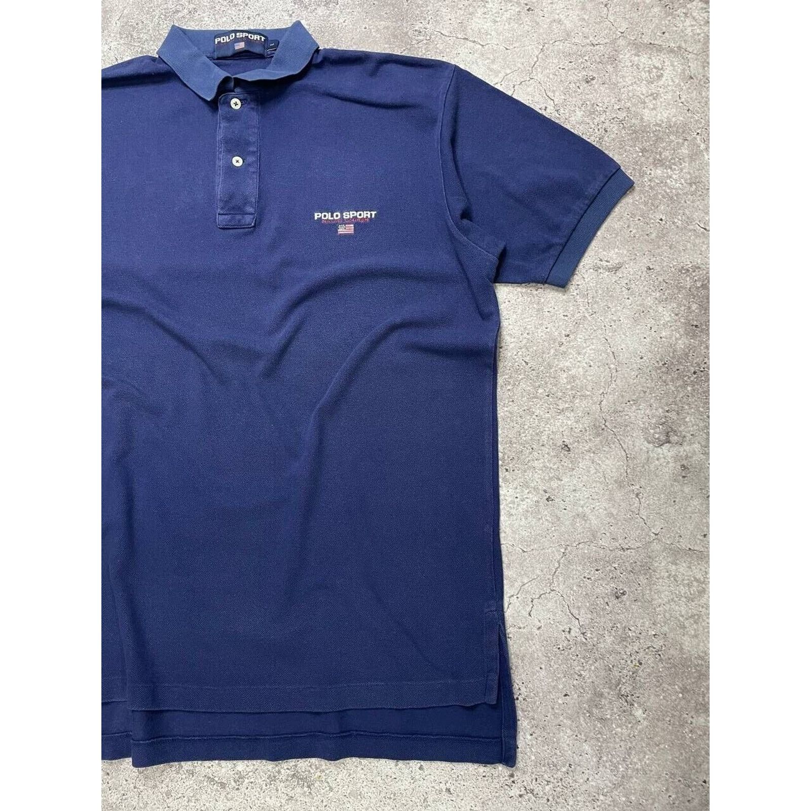 Ralph Lauren × Vintage Polo Sport Ralph Lauren Navy Blue Polo Shirt Men’s Size L Size US L / EU 52-54 / 3 - 3 Thumbnail