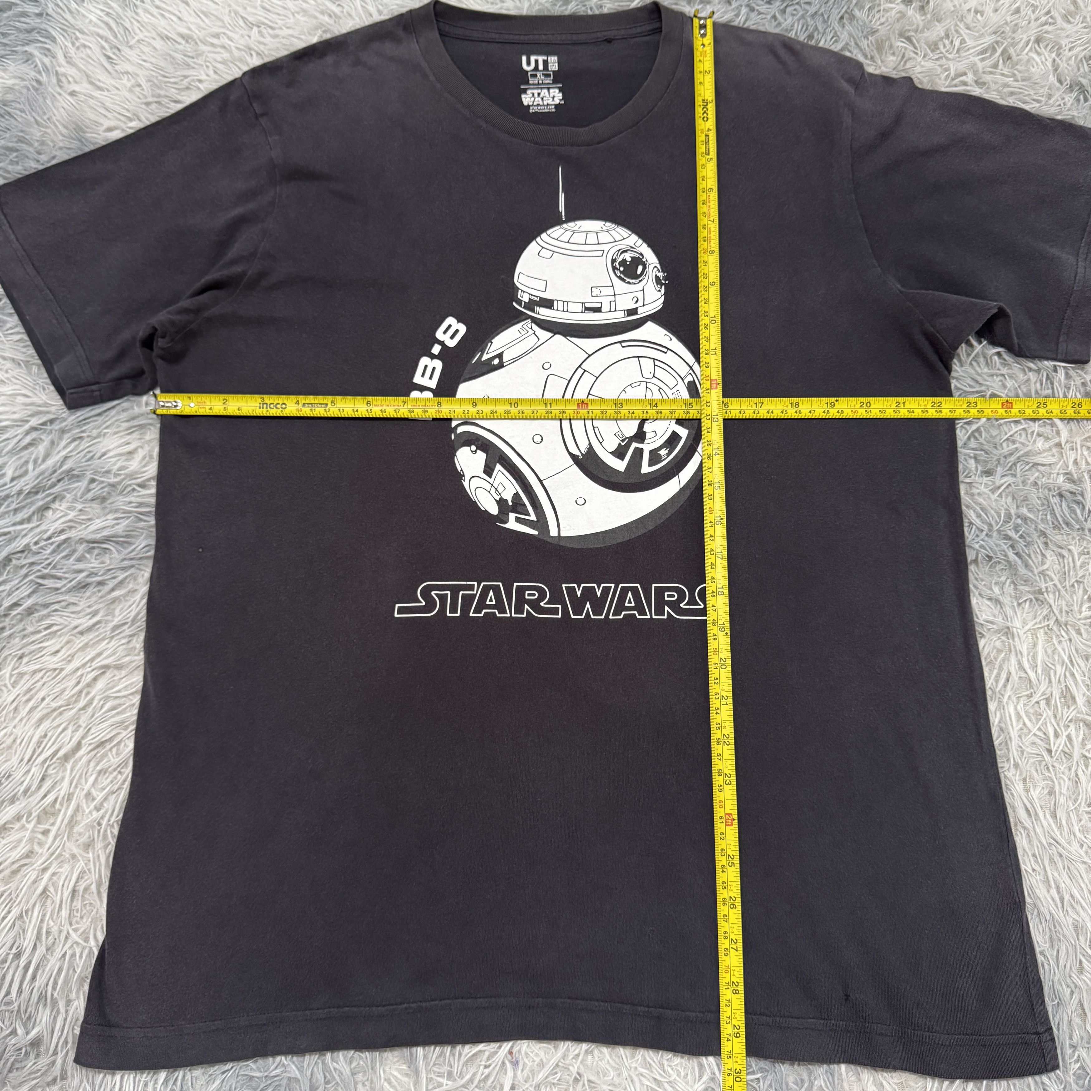Uniqlo Uniqlo X Star Wars BB-8 Graphic Sunfaded Tshirt Size US XL / EU 56 / 4 - 5 Thumbnail