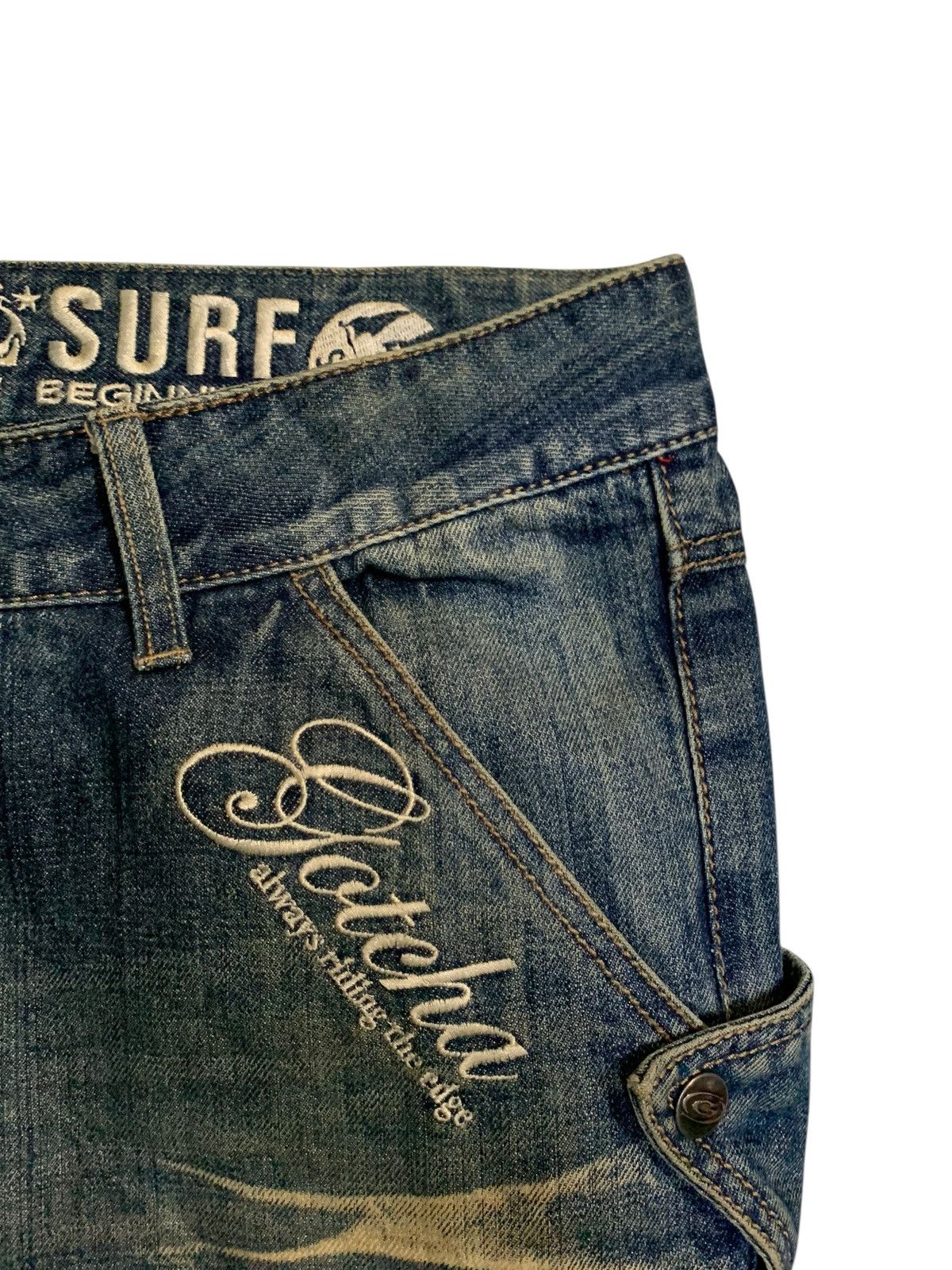 Other GOTCHA SURF AMERICAN SURF WEAR DISTRESSED DENIM Size US 36 / EU 52 - 15 Thumbnail