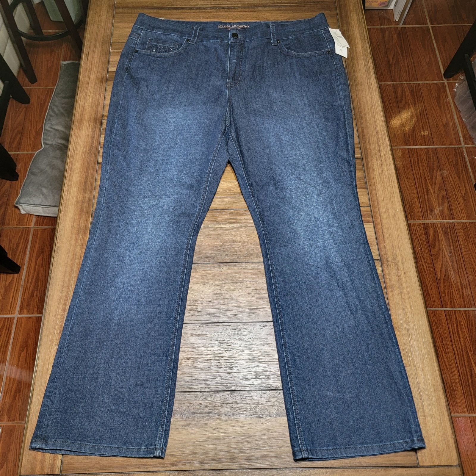 Seven 7 Melissa McCarthy X Seven7 Slim Boot Jeans - Size 24W NWT Size 42" / US 20 - 1 Thumbnail