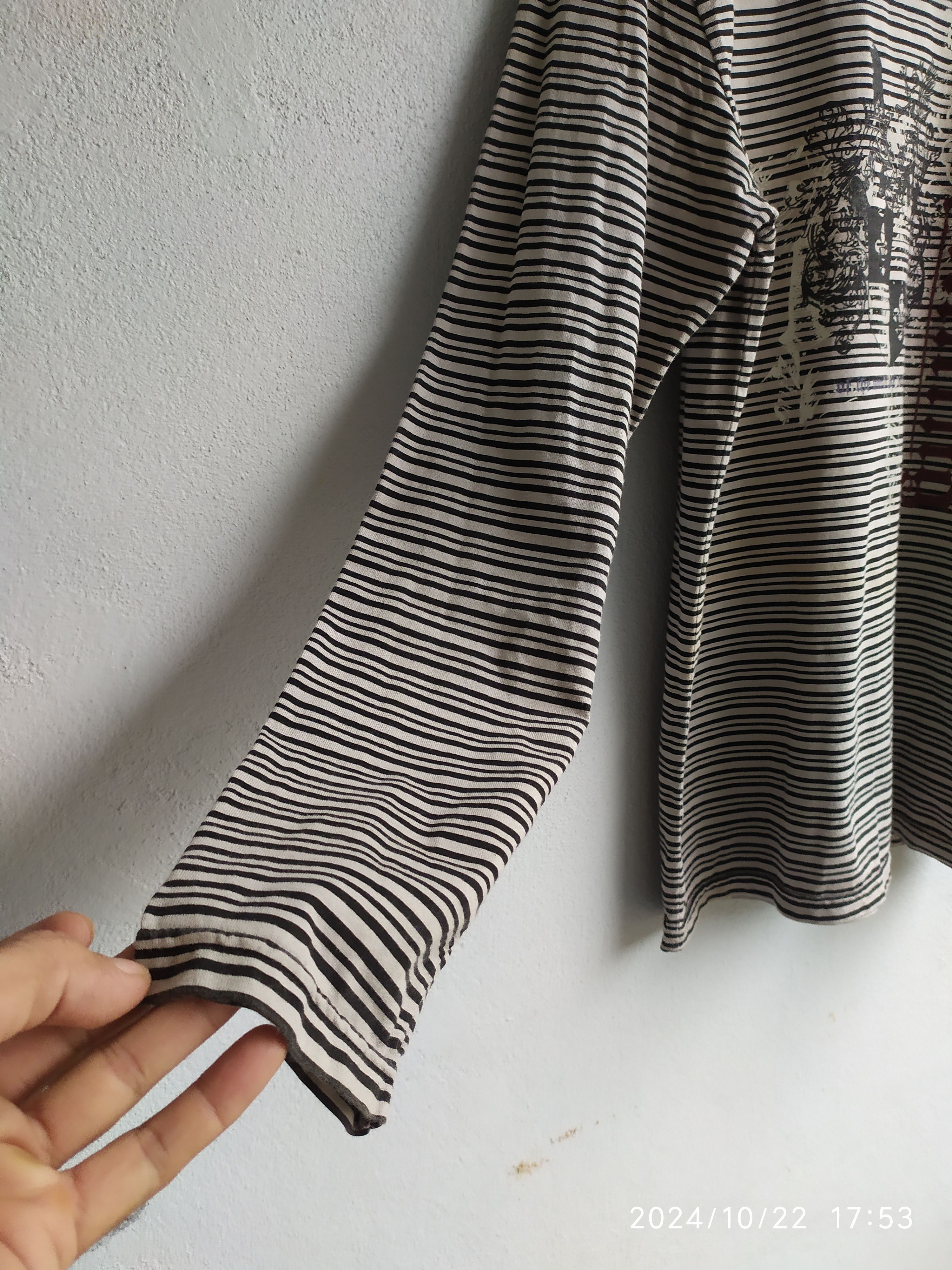 Beauty Beast × Hysteric Glamour × Japanese Brand Japanese Metal System Stripe Bondage Long Slevee Size US L / EU 52-54 / 3 - 5 Thumbnail