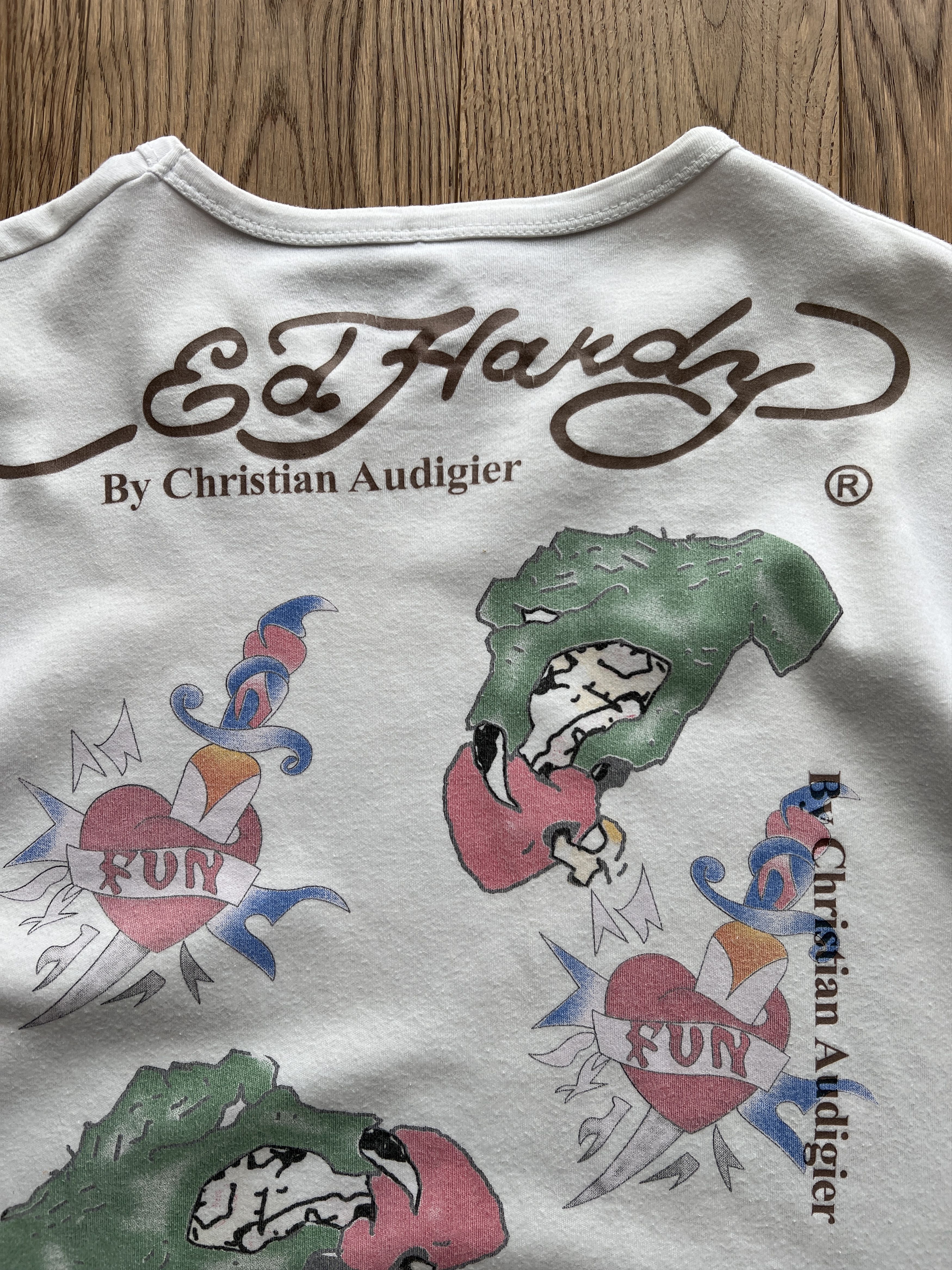 Ed Hardy Crazy Ed Hardy Superstar Rhinestones vintage printed t shirt Size US XL / EU 56 / 4 - 15 Thumbnail
