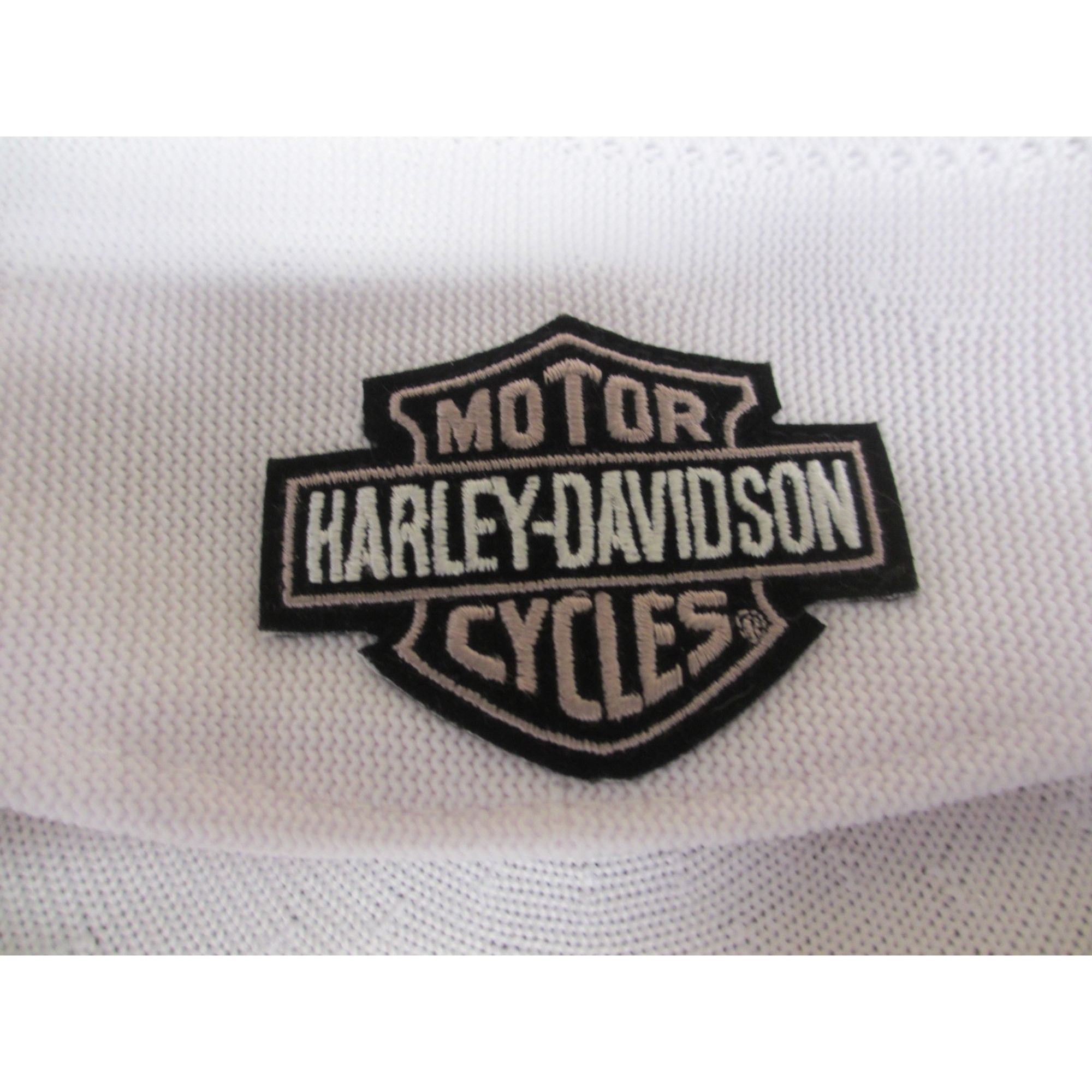Harley Davidson Harley-Davidson White Mesh Cap With Logo Badge on back Mediu Size ONE SIZE - 3 Thumbnail