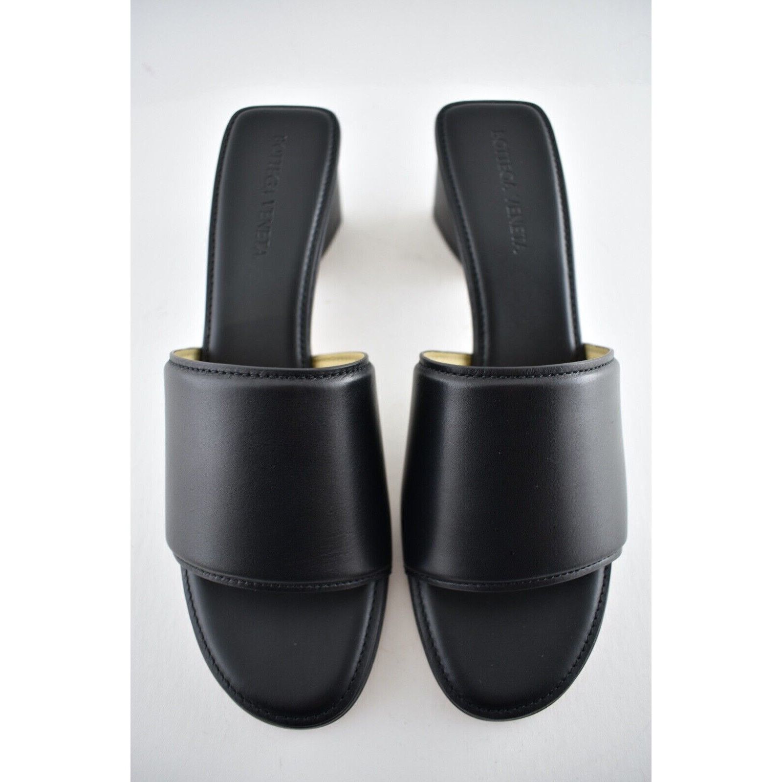 Bottega Veneta Bottega Veneta Band Black Calf Leather Sandal Backless Size US 6.5 / IT 36.5 - 8 Thumbnail