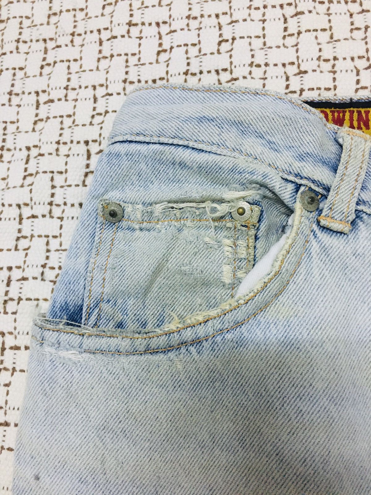 Edwin Edwin Distressed Jeans (17) Size US 32 / EU 48 - 8 Thumbnail