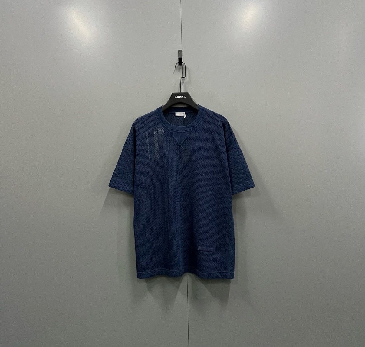 Dior Dior × Parley Navy Hollow Out Sheer Short Sleeve Top J41 Size US M / EU 48-50 / 2 - 1 Thumbnail