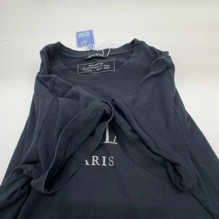 Balmain Balmain Logo Black Short Sleeve T-Shirt -2507 Size US S / EU 44-46 / 1 - 4 Thumbnail