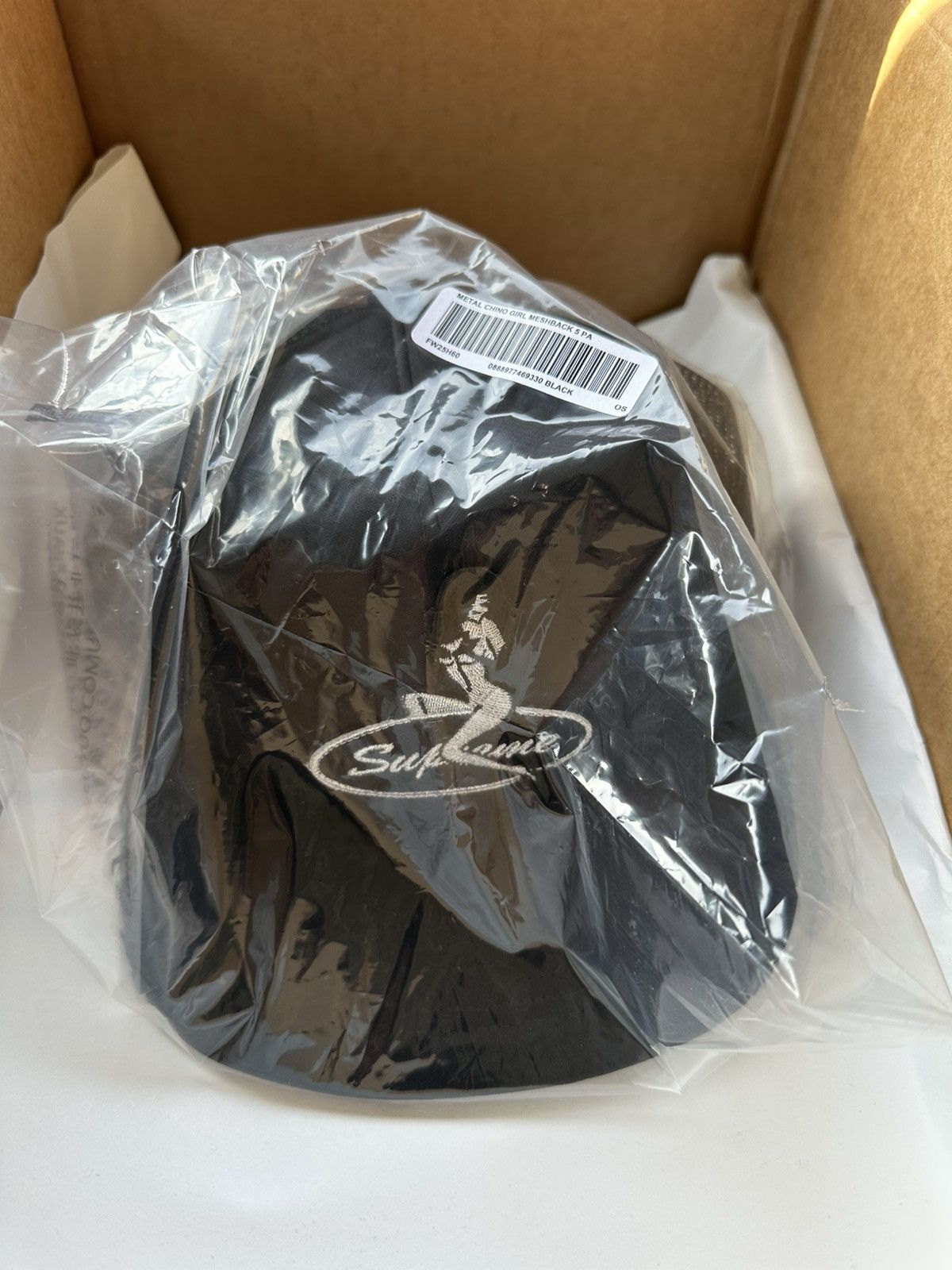 Supreme Supreme Pinup Mesh Back 5-Panel Black Hat Cap Size ONE SIZE - 2 Thumbnail