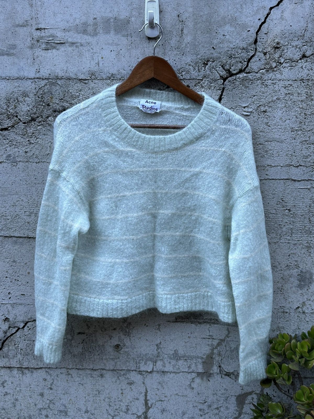 Acne Studios RARE GRAIL Acne Studios mint striped sweater unisex Size US S / EU 44-46 / 1 - 3 Thumbnail