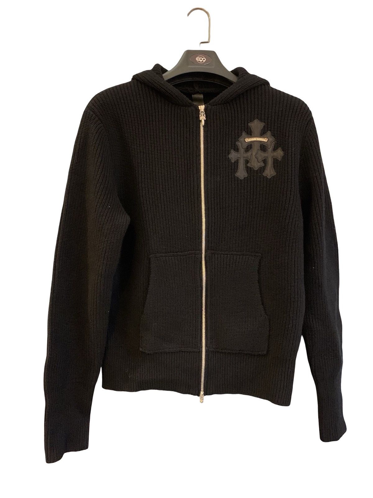 Chrome Hearts Cashmere triple cross patch zip up hoodie Size US S / EU 44-46 / 1 - 1 Thumbnail