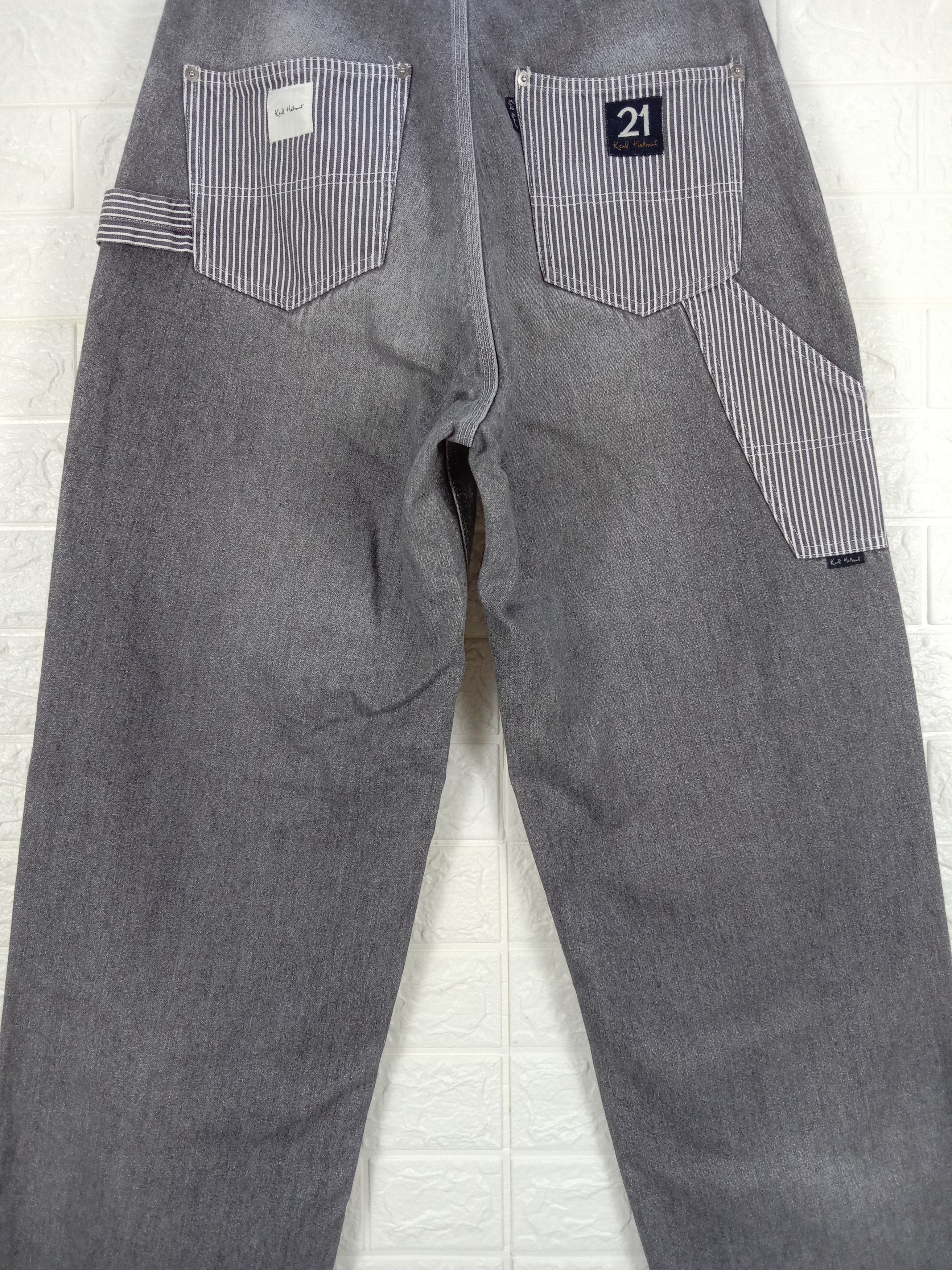 Japanese Brand Baggy Jeans Karl Helmut Double Knee Carpenter Wide Denim Size US 30 / EU 46 - 7 Thumbnail