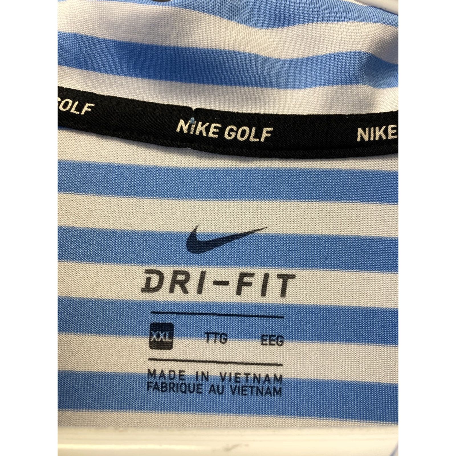 Nike Nike Golf Polo Shirt Mens XXL Blue White Short Sleeve Collared 1/4 Button Up Vintage? No Size US XXL / EU 58 / 5 - 3 Thumbnail