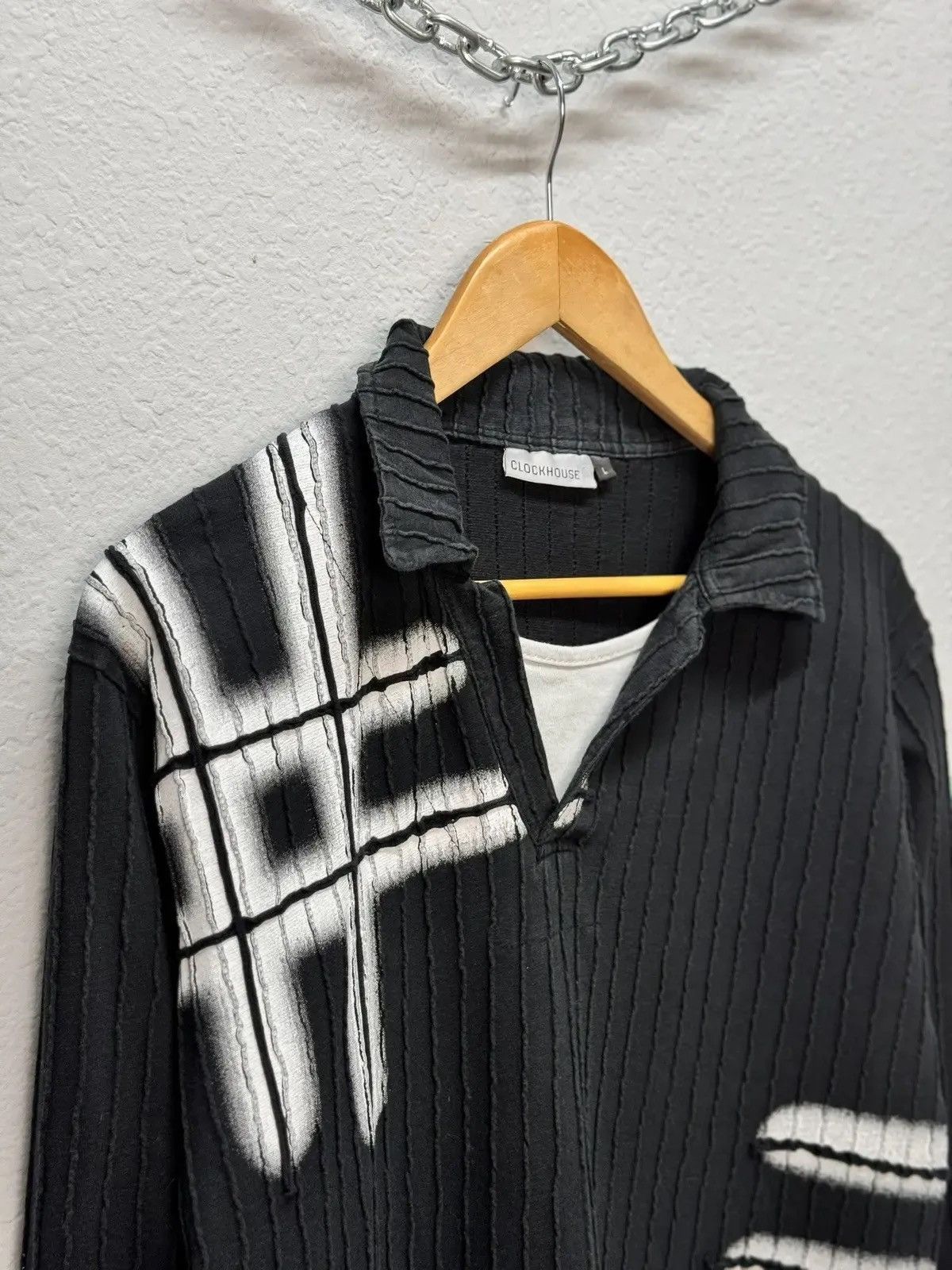 If Six Was Nine × Le Grande Bleu (L.G.B.) × Vintage VINTAGE SWEATER AVANT GARDE IF SIX WAS NINE STYLE GOTHIC Size US L / EU 52-54 / 3 - 2 Thumbnail