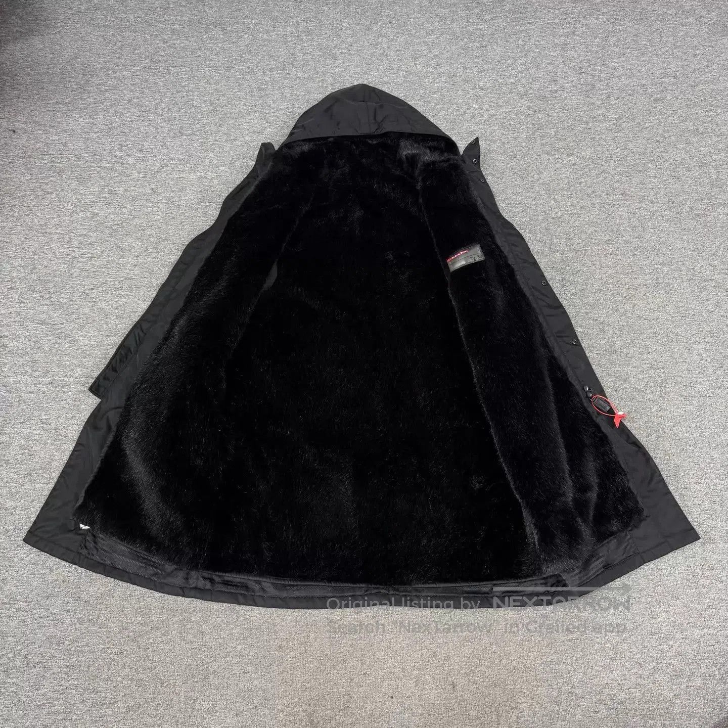 Prada Black Long Hooded Heavy Winter Coat. Size US M / EU 48-50 / 2 - 2 Thumbnail