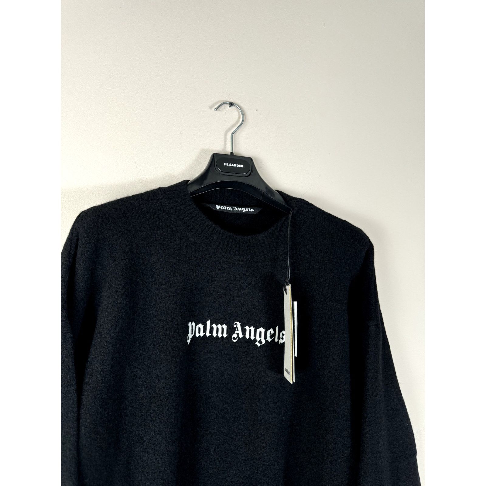 Palm Angels o1rshd1 Classic Logo Sweater in Black/White Size US XL / EU 56 / 4 - 7 Thumbnail