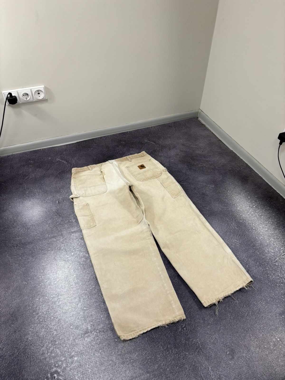 Carhartt Vintage 90s Carhartt USA Faded Work Hype Skate Baggy Pants Size US 38 / EU 54 - 3 Thumbnail