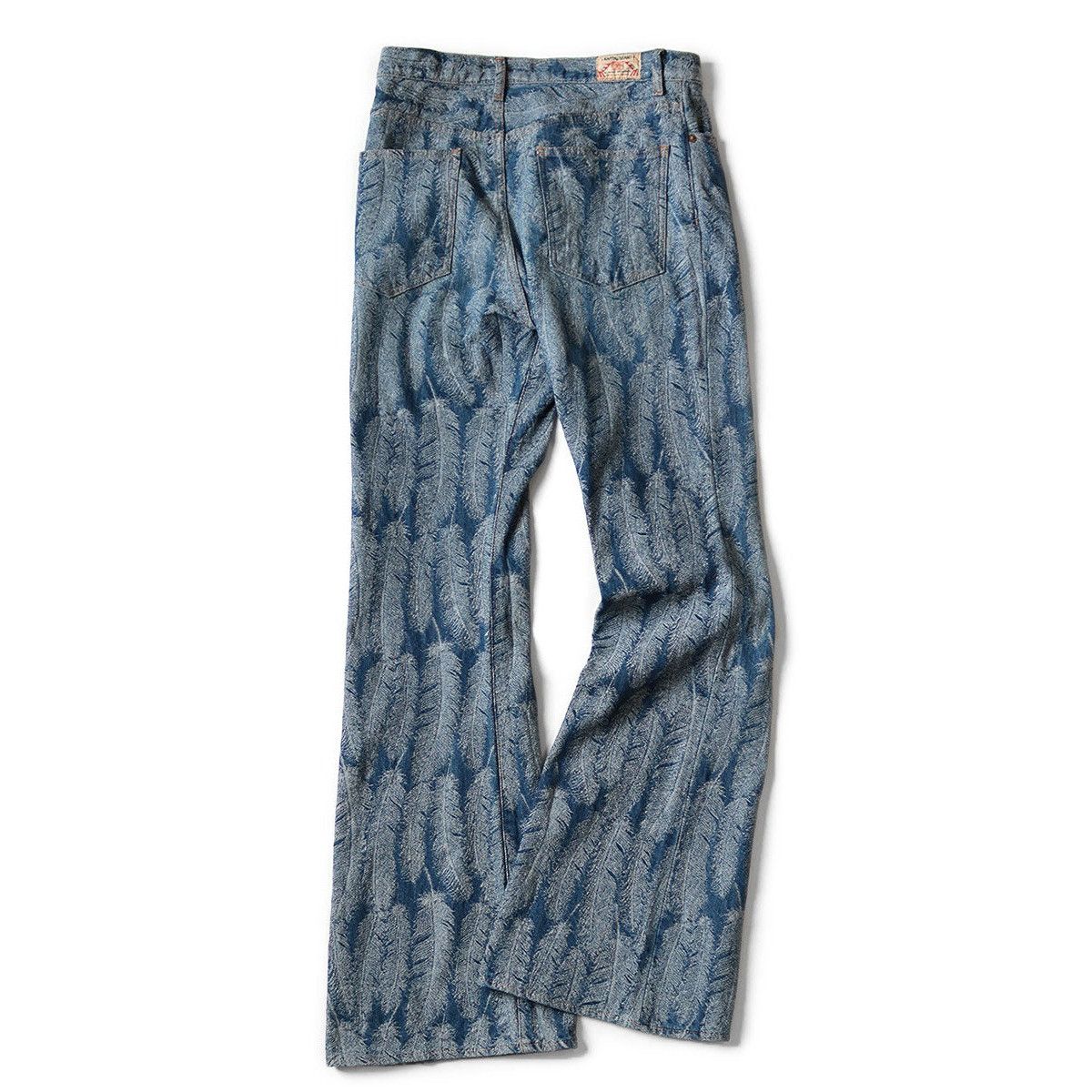 image of Kapital 12Oz Magpie Denim 5P Okabellbo Pants 38 in Indigo, Men's