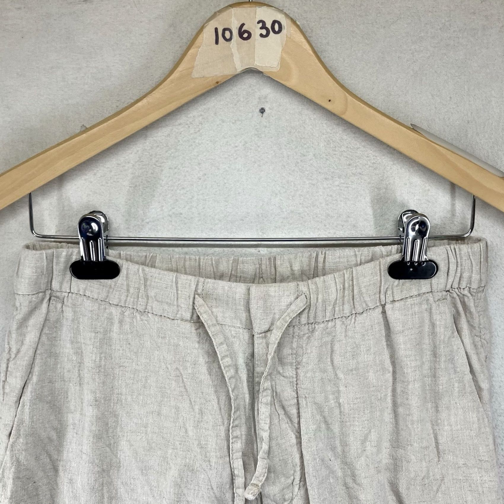 H&M H&M Women's Pants XS Beige Ivory Lagenlook Taper Drawstring Casual Size 26" / US 2 / IT 38 - 5 Thumbnail