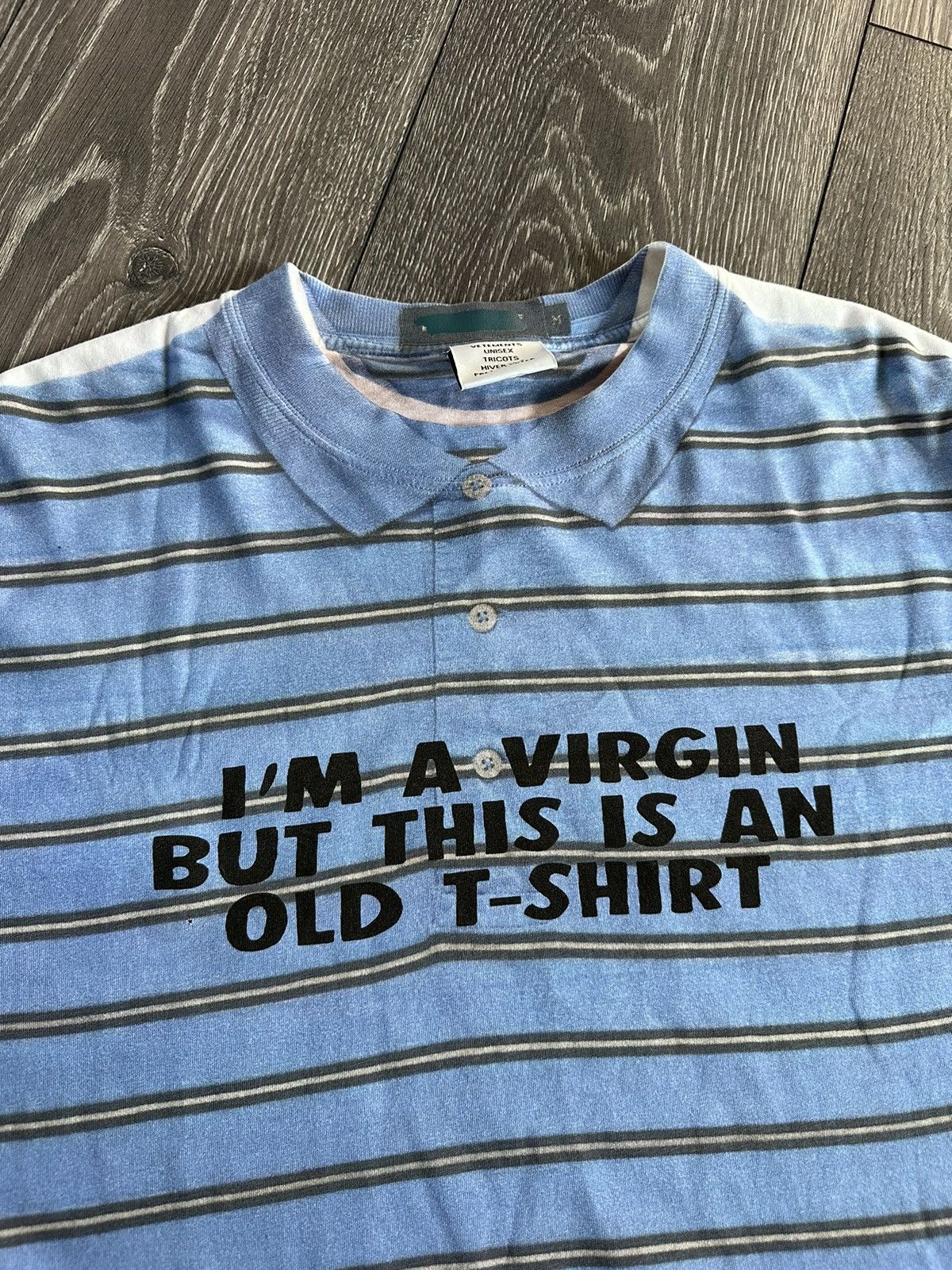 Vetements vetements aw18 Im a virgin trompe l’oeil oversized t shirt Size US XS / EU 42 / 0 - 3 Thumbnail