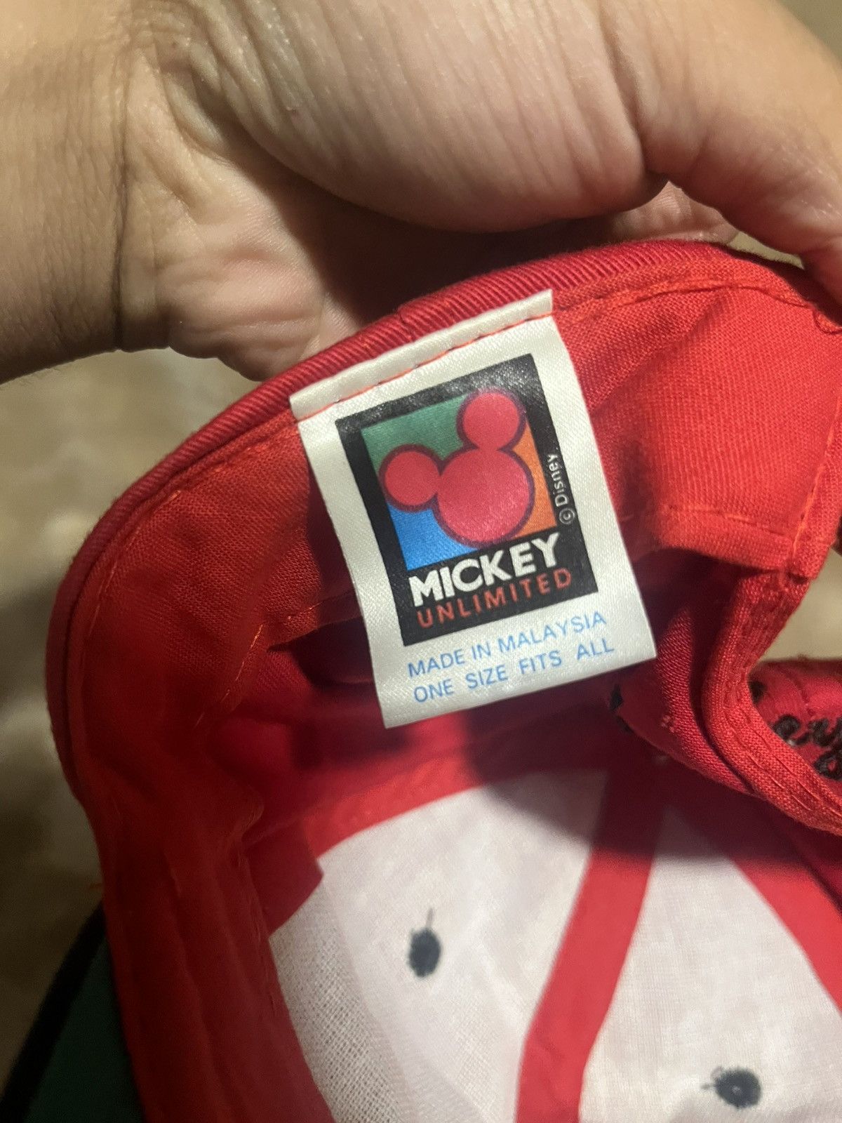 Disney × Mickey Unlimited × Vintage Vintage 90’s Micky Unlimited Micky mouse Red Dad Hat Size ONE SIZE - 6 Thumbnail