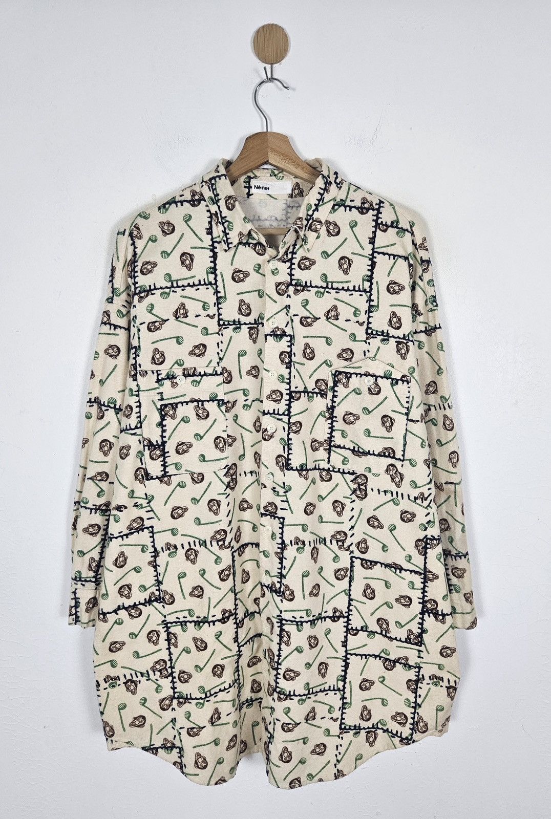 Ne-Net Ne-Net button down monkey shirt Size US XL / EU 56 / 4 - 1 Thumbnail