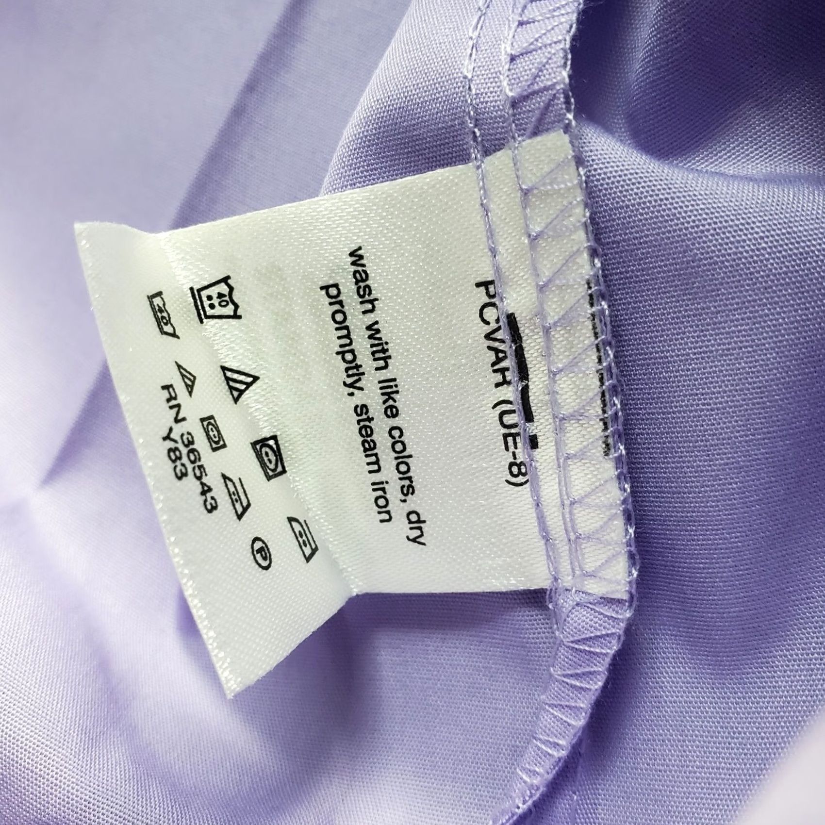 Van Heusen Van Heusen Dress Shirt Men M Purple Regular Button-Down Wrinkle Free Leaded by Van Heusen Shirt Mens M Purple Regular Knit? Size 40R - 6 Thumbnail